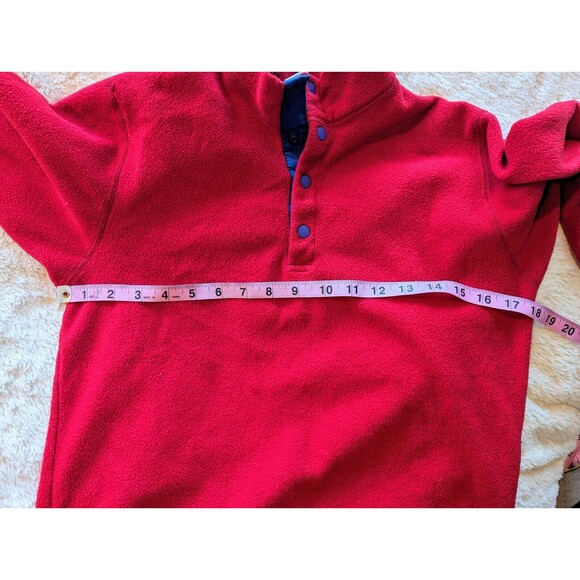 Patagonia Red Snap Fleece Jacket Pullover Vintage Kids Size 10 (Medium) - Picture 4 of 6